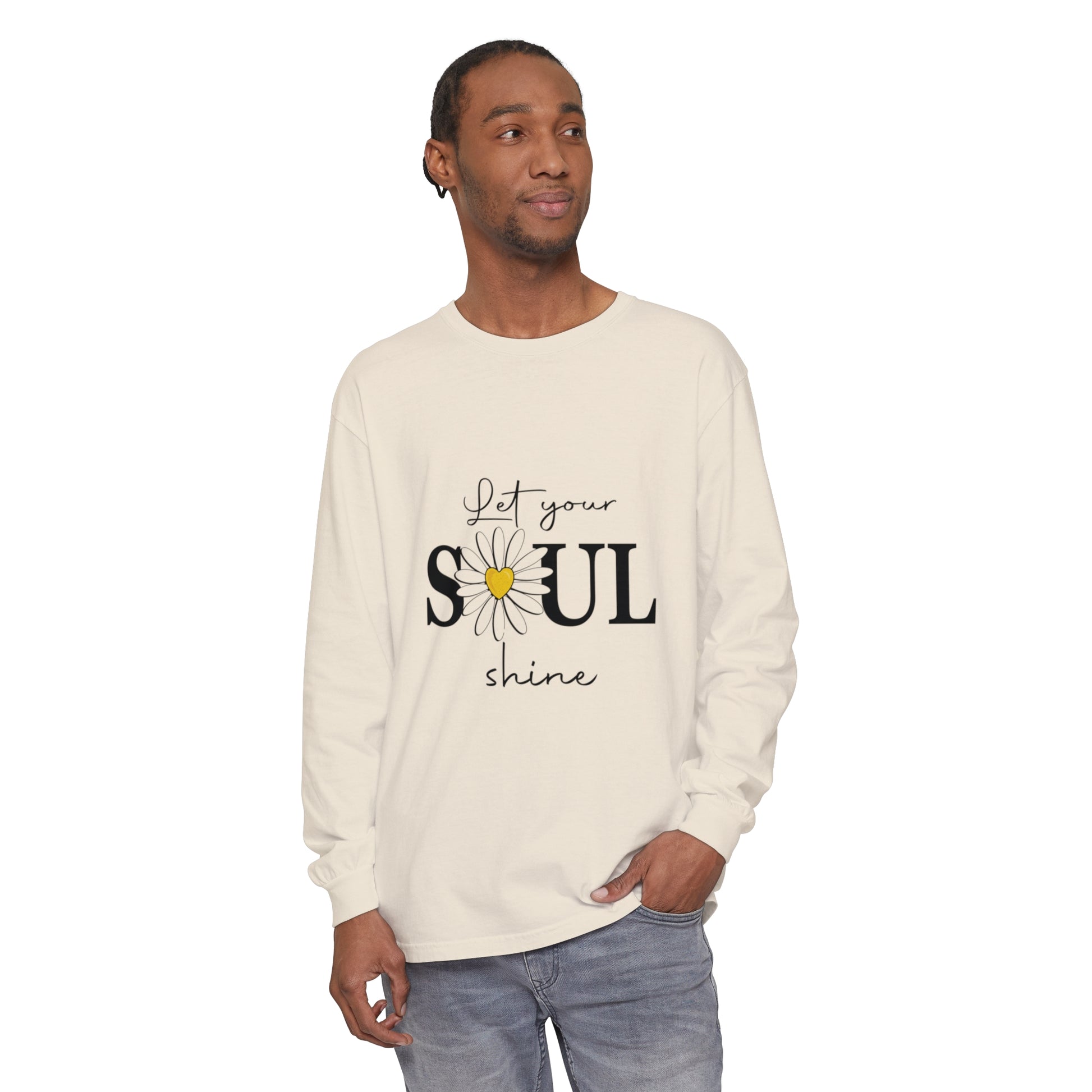 Garment Dyed Long Sleeve T-Shirt - 100% Cotton Comfort