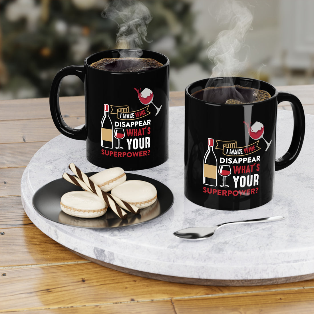 Black Coffee Mug - Personalized Ceramic Mug