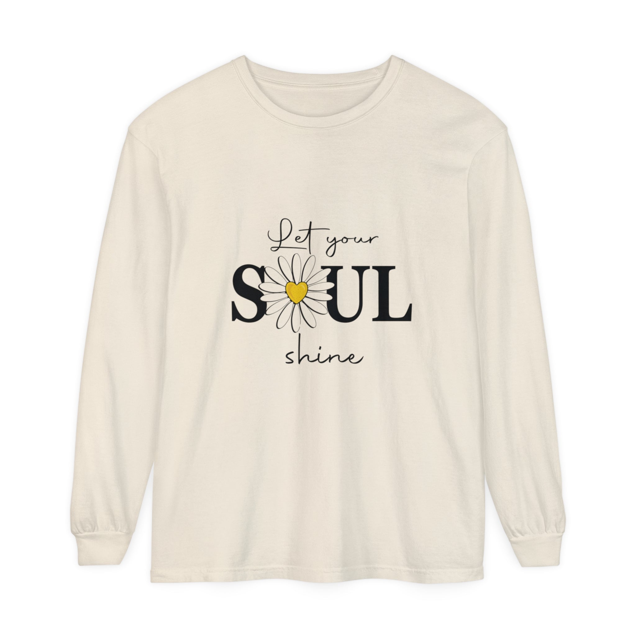 Garment Dyed Long Sleeve T-Shirt - 100% Cotton Comfort