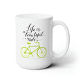 15oz Ceramic Mug - Customizable White Coffee Cup