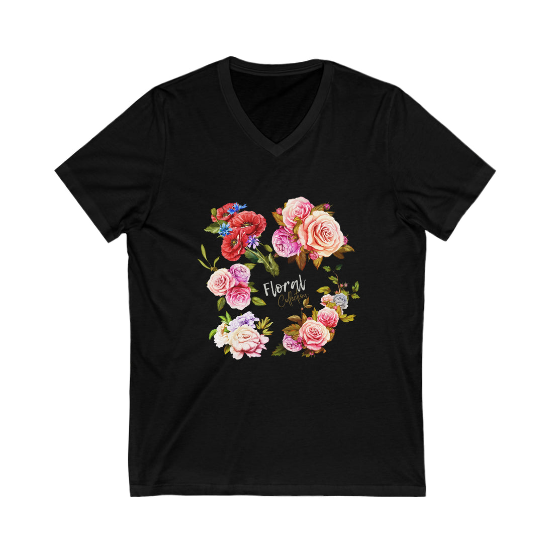 Unisex Jersey Short Sleeve V-Neck Tee | Comfortable & Stylish