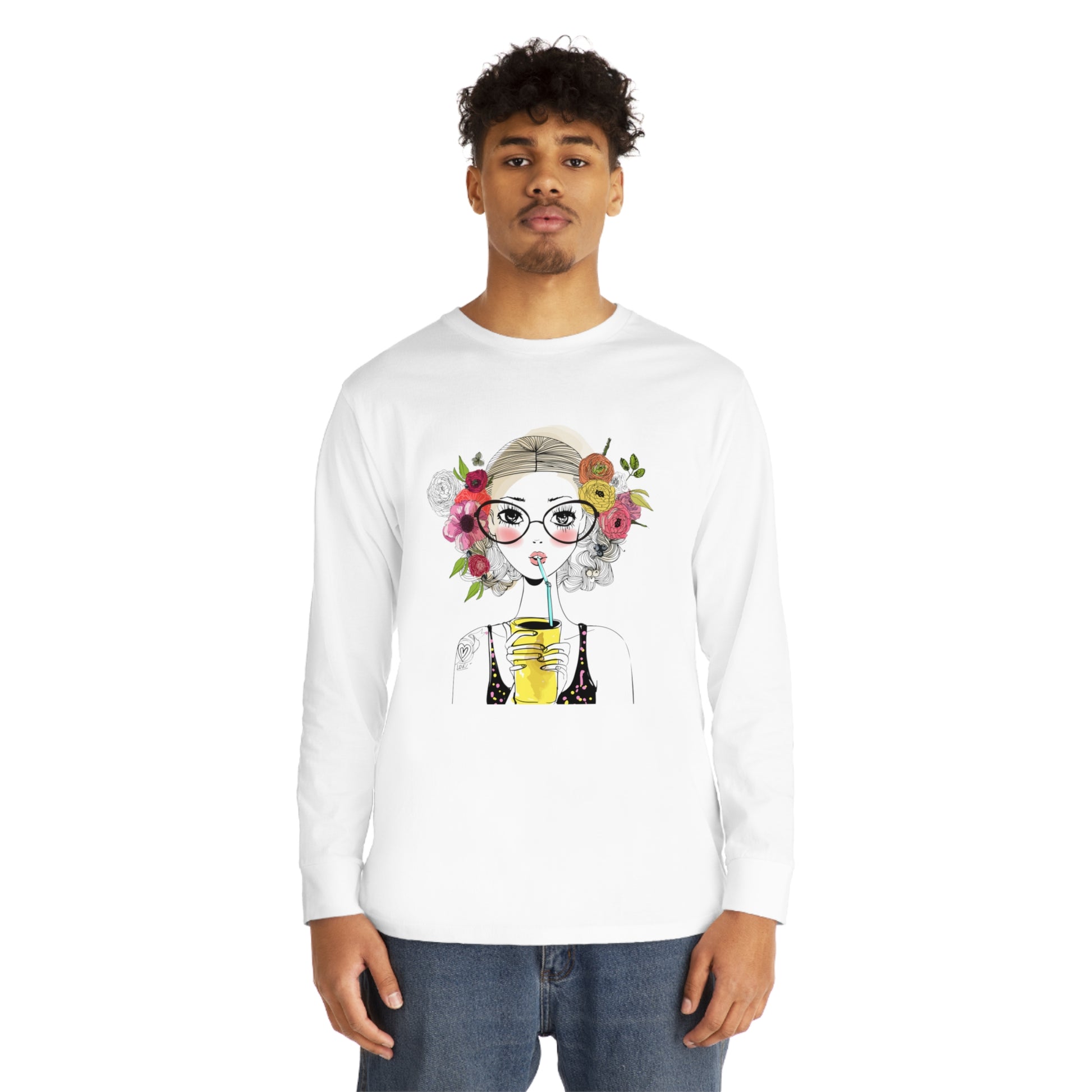 Long Sleeve Crewneck Tee - Comfortable Cotton Tees | Items For Everyone