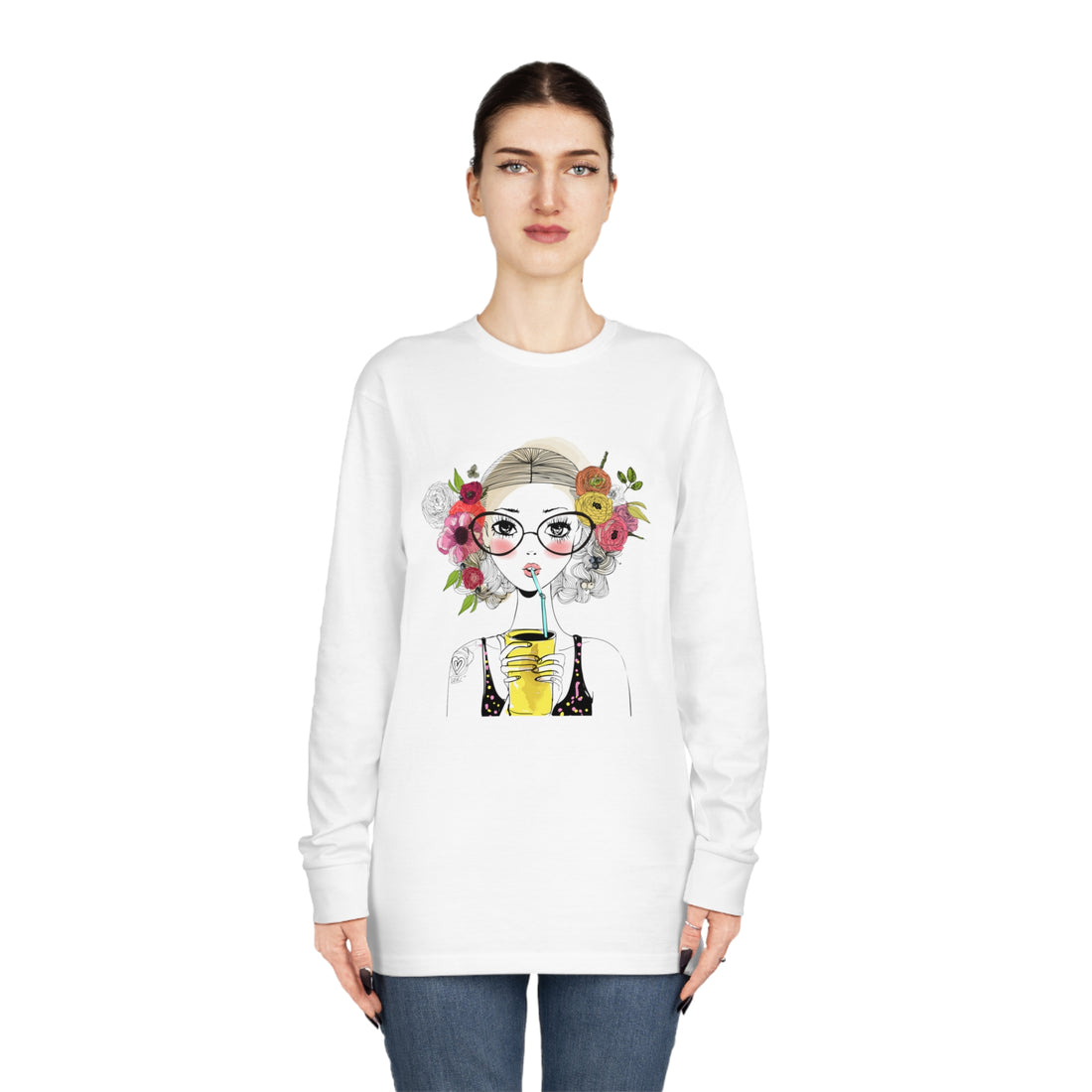 Long Sleeve Crewneck Tee - Comfortable Cotton Tees | Items For Everyone