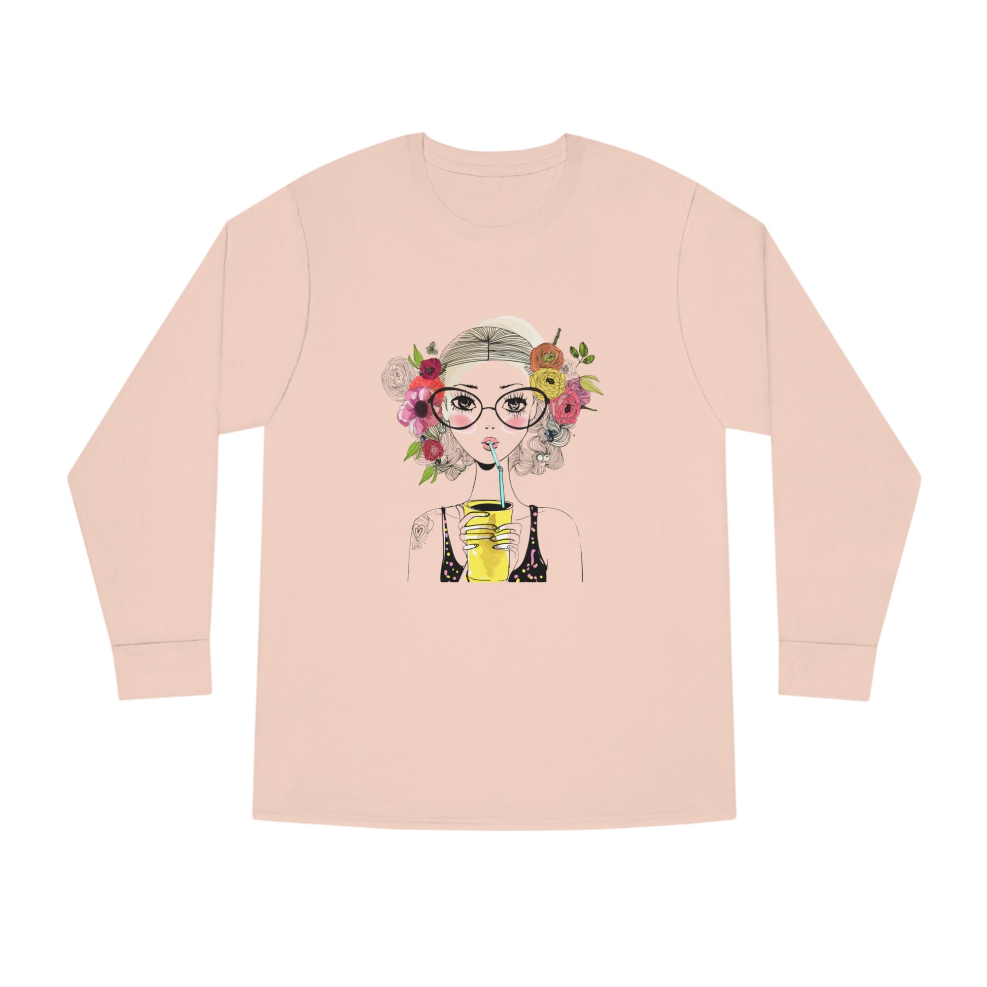 Long Sleeve Crewneck Tee - Comfortable Cotton Tees | Items For Everyone