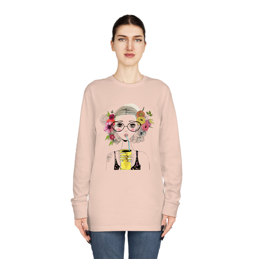Long Sleeve Crewneck Tee - Comfortable Cotton Tees | Items For Everyone