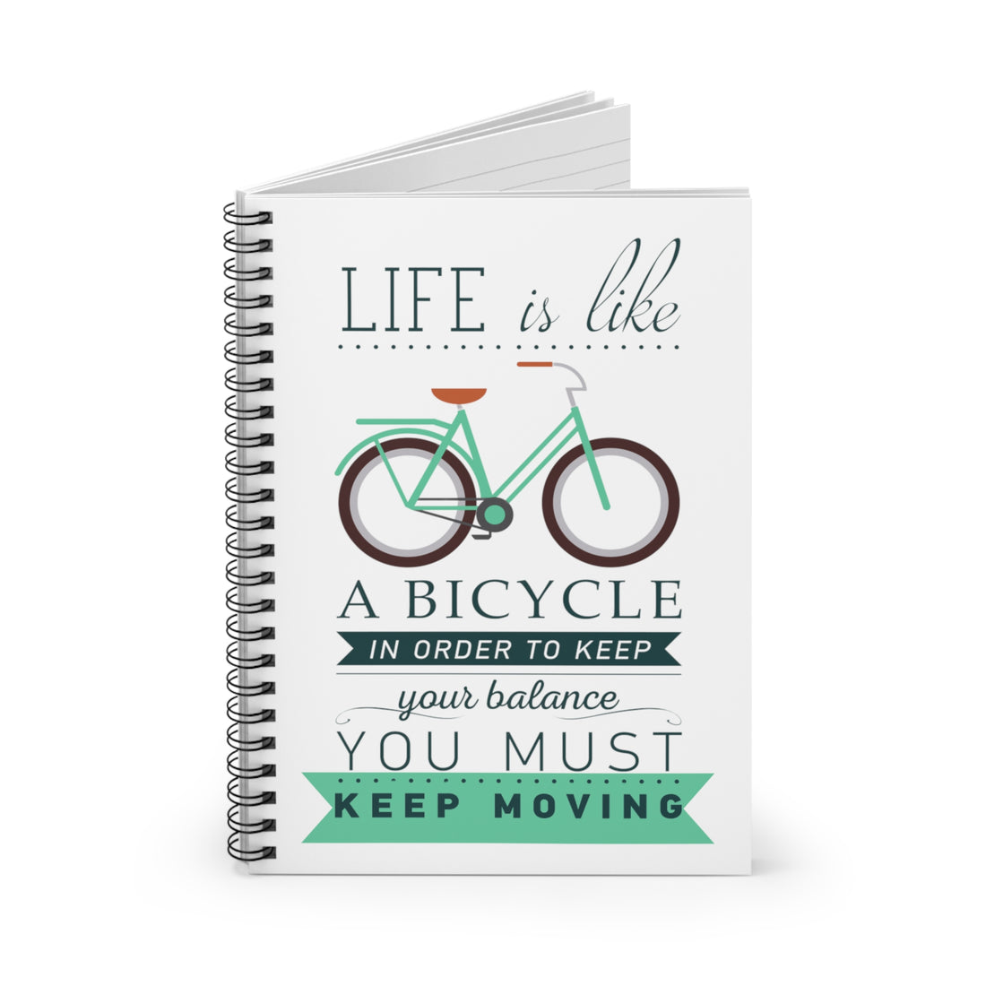 Lined Wide Ruled Spiral Bound Notebook - Perfect for Notes