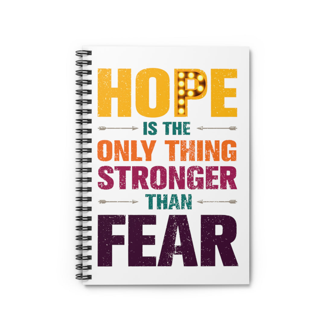 Lined Wide Ruled Spiral Bound Notebook