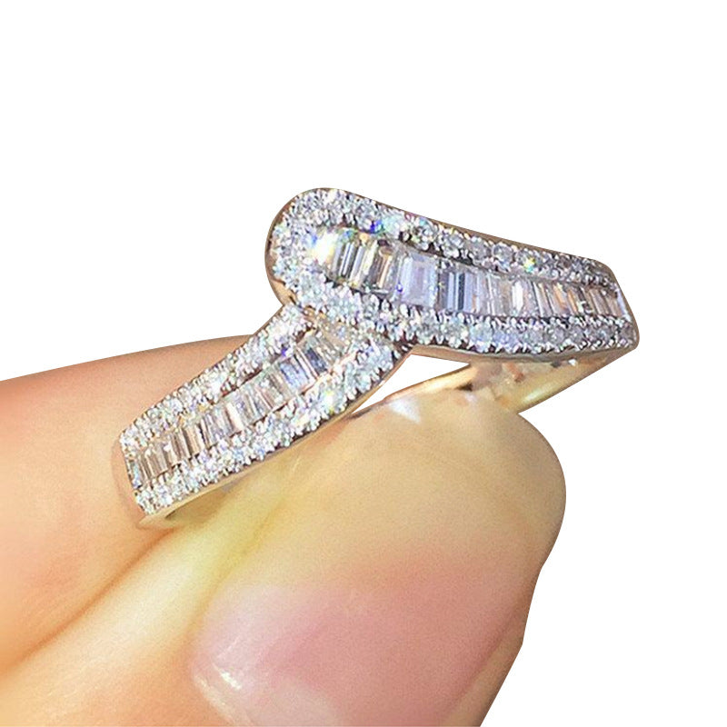 Multi Row Diamond Ring – Elegant & Timeless Design