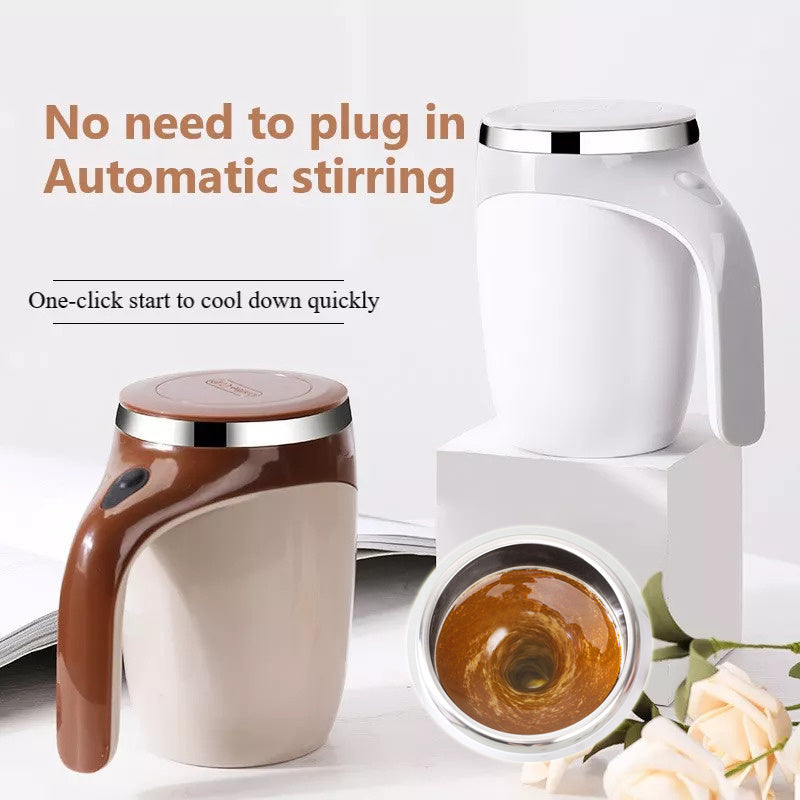 Automatic Self-Stirring Mug - Premium Stainless Steel